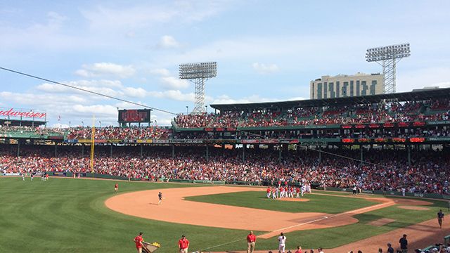 Fenway Park in Boston during a Red Sox baseball game