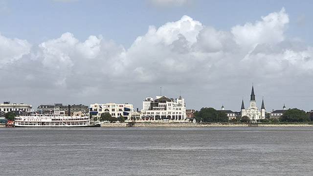View from Algiers in New Orleans